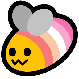 bee flag lesbian emoji