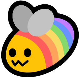 bee_flag_rainbow emoji