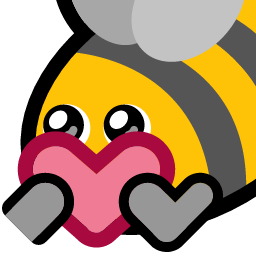 bee heart emoji