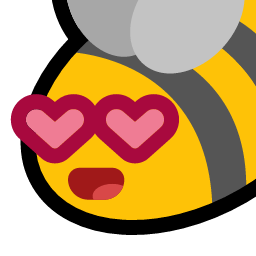 bee heart eyes emoji