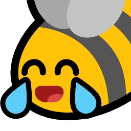 bee laugh tears emoji