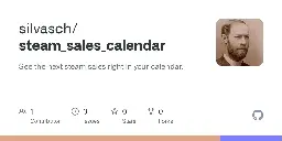 GitHub - silvasch/steam_sales_calendar: See the next steam sales right in your calendar.