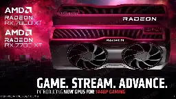 AMD Announces The Radeon RX 7700 XT &amp; RX 7800 XT Graphics Cards