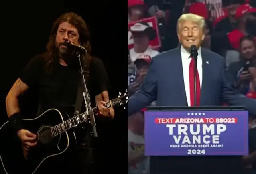 FOO FIGHTERS Denounce DONALD TRUMP's Use Of 'My Hero' At Rally, Will Donate Any Royalties To KAMALA HARRIS Campaign