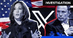 Musk's X allowing Maga activists to earn cash from conspiracies about Harris