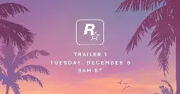 GTA 6 trailer coming Tuesday, Rockstar announces