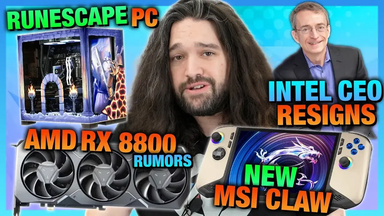 HW News - Intel CEO "Steps Down," New MSI Claw 258V, $7100 Computer Case, RX 8800 Rumors