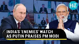 Putin Lauds PM Modi in Front of Xi Jinping, Shehbaz Sharif; Russia Backs India's Proposals at SCO