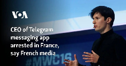 CEO of Telegram messaging app arrested in France, say French media