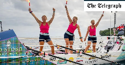 British women break men’s Pacific rowing record – despite capsizing