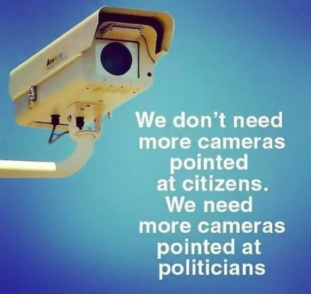 CCTV pointing at politicians not citizens 