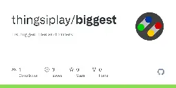 GitHub - thingsiplay/biggest: List biggest files and folders.