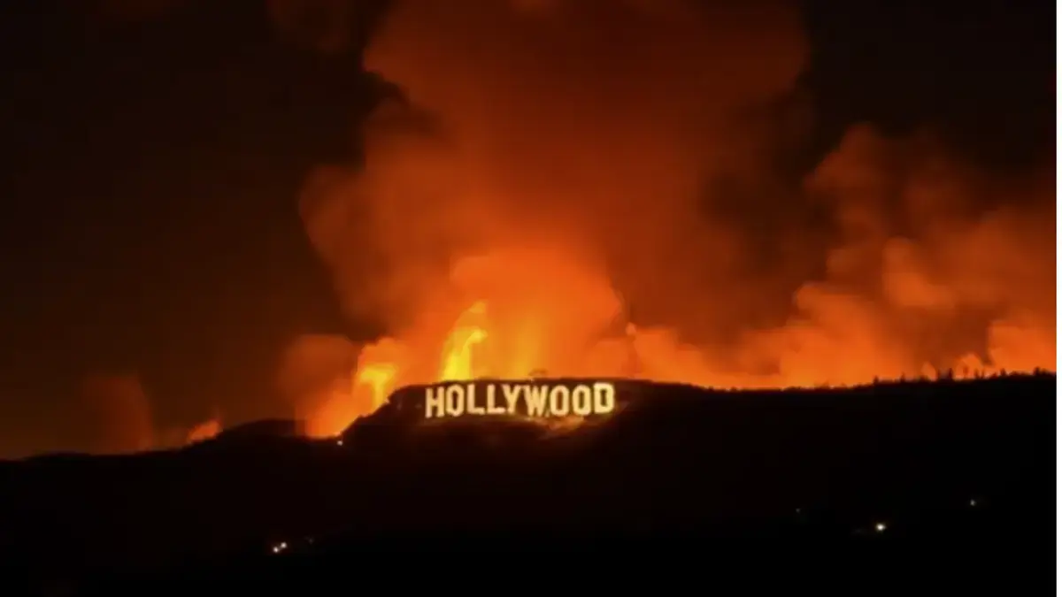 People Think AI Images of Hollywood Sign Burning Are Real