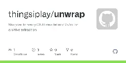 GitHub - thingsiplay/unwrap: Wrapper to marry GNU Parallel and 7-Zip for archive extraction